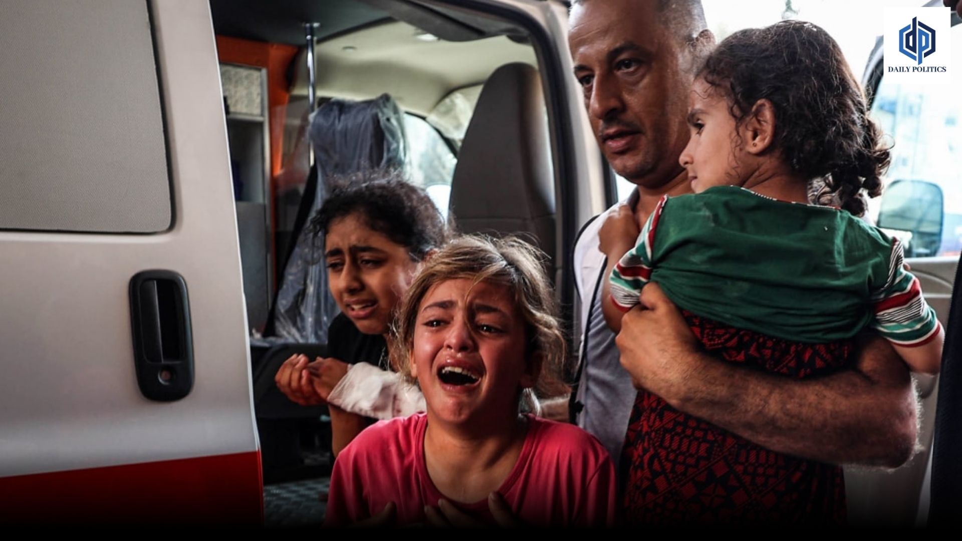 A hospital report states that children waiting for vitamins were murdered in an Israeli attack in Gaza
