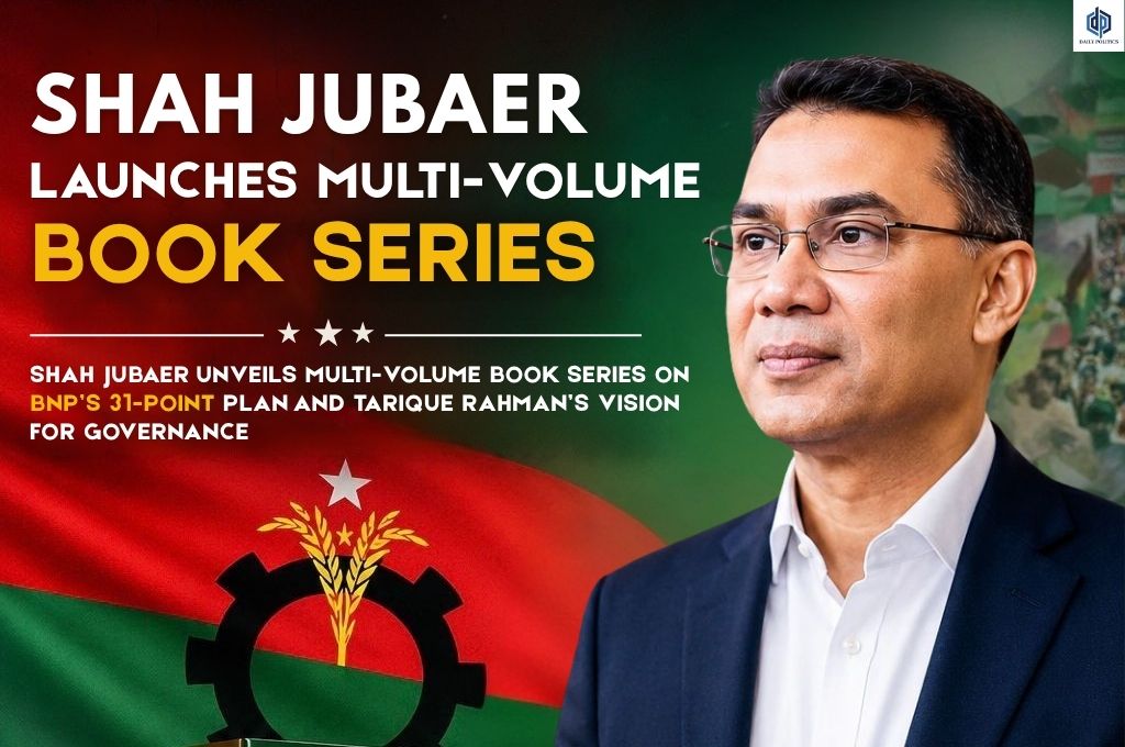 SHAH JUBAER UNVEILS MULTI-VOLUME BOOK SERIES ON BNP’S 31-POINT PLAN AND TARIQUE RAHMAN’S VISION FOR GOVERNANCE 